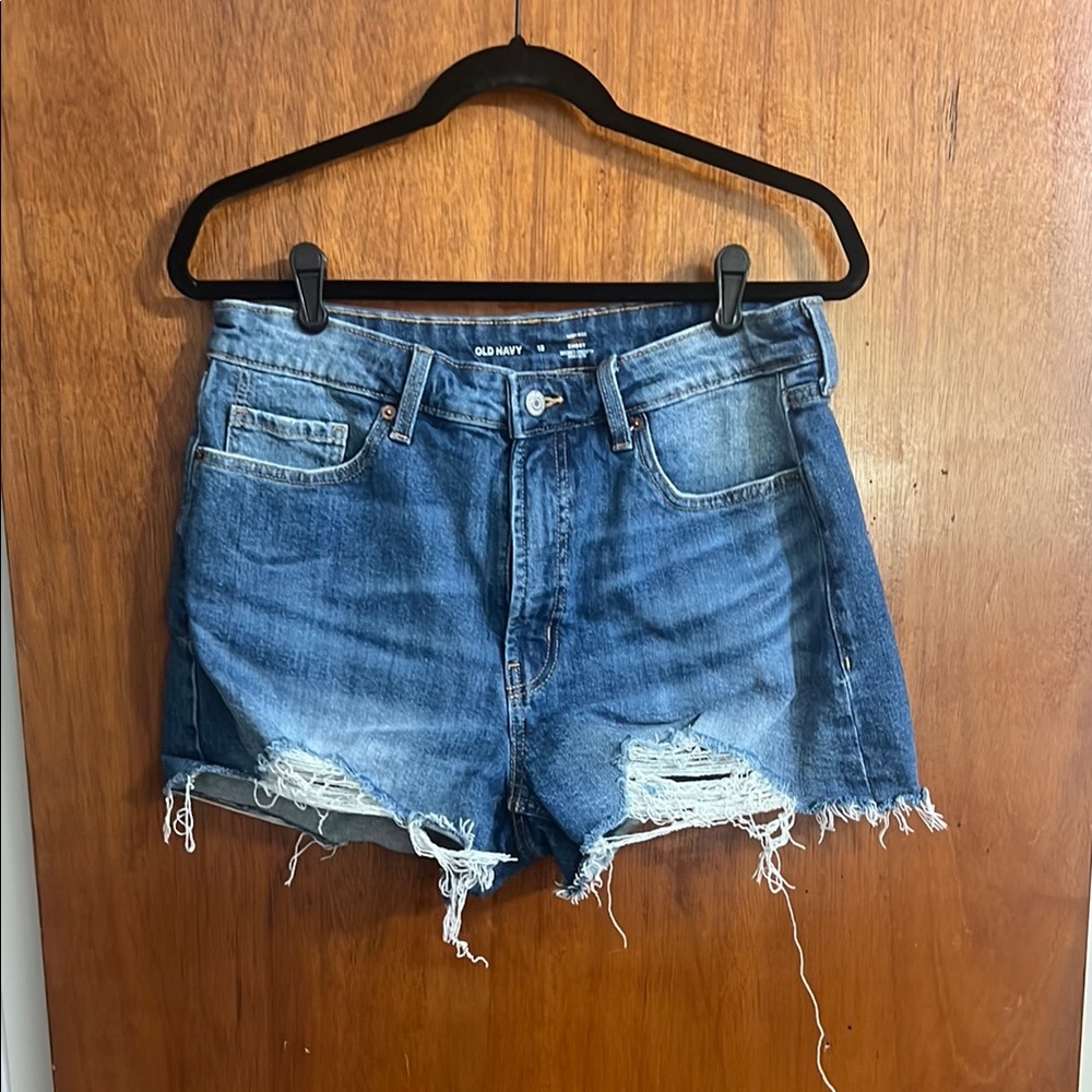 Old Navy Women's Distressed Blue Jean Shorts